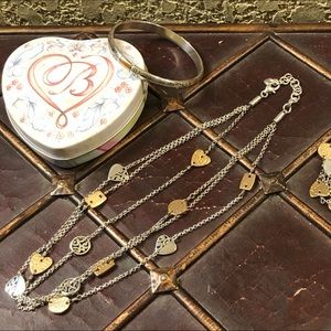 Brighton Multi Strand 2 Toned Necklace